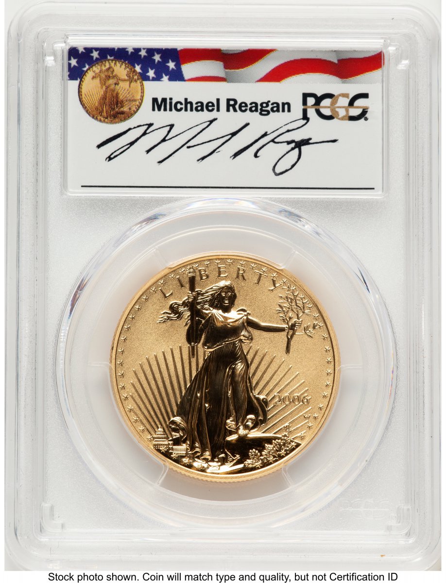 2006-W Modern Bullion Coins (2006-W Reverse Proof Gold Eagle 1 oz Reagan Legacy Series Michael Reagan)