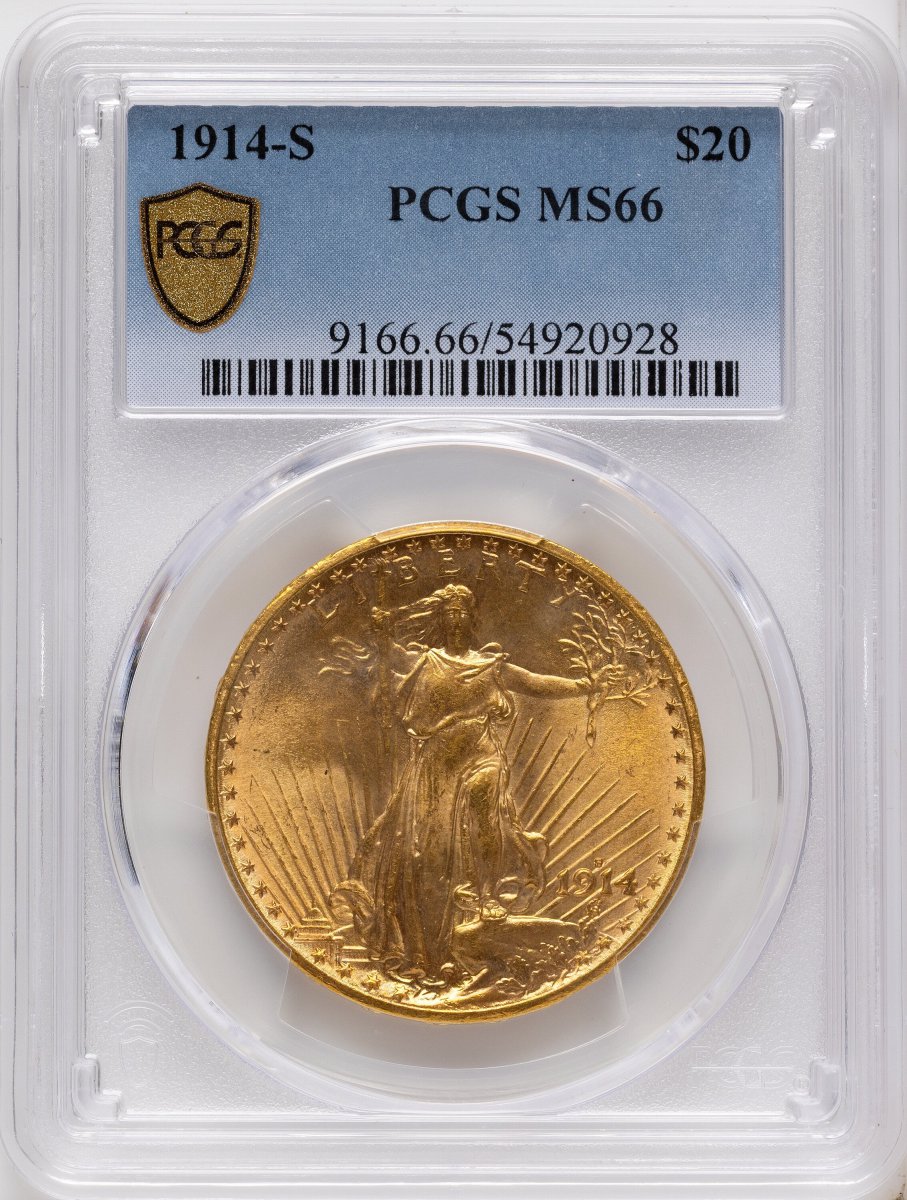 1914-S Saint-Gaudens Double Eagles (1914-S $20 PCGS Secure)