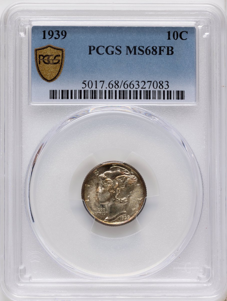1939 Mercury Dimes (1939 10C, FB PCGS Secure)