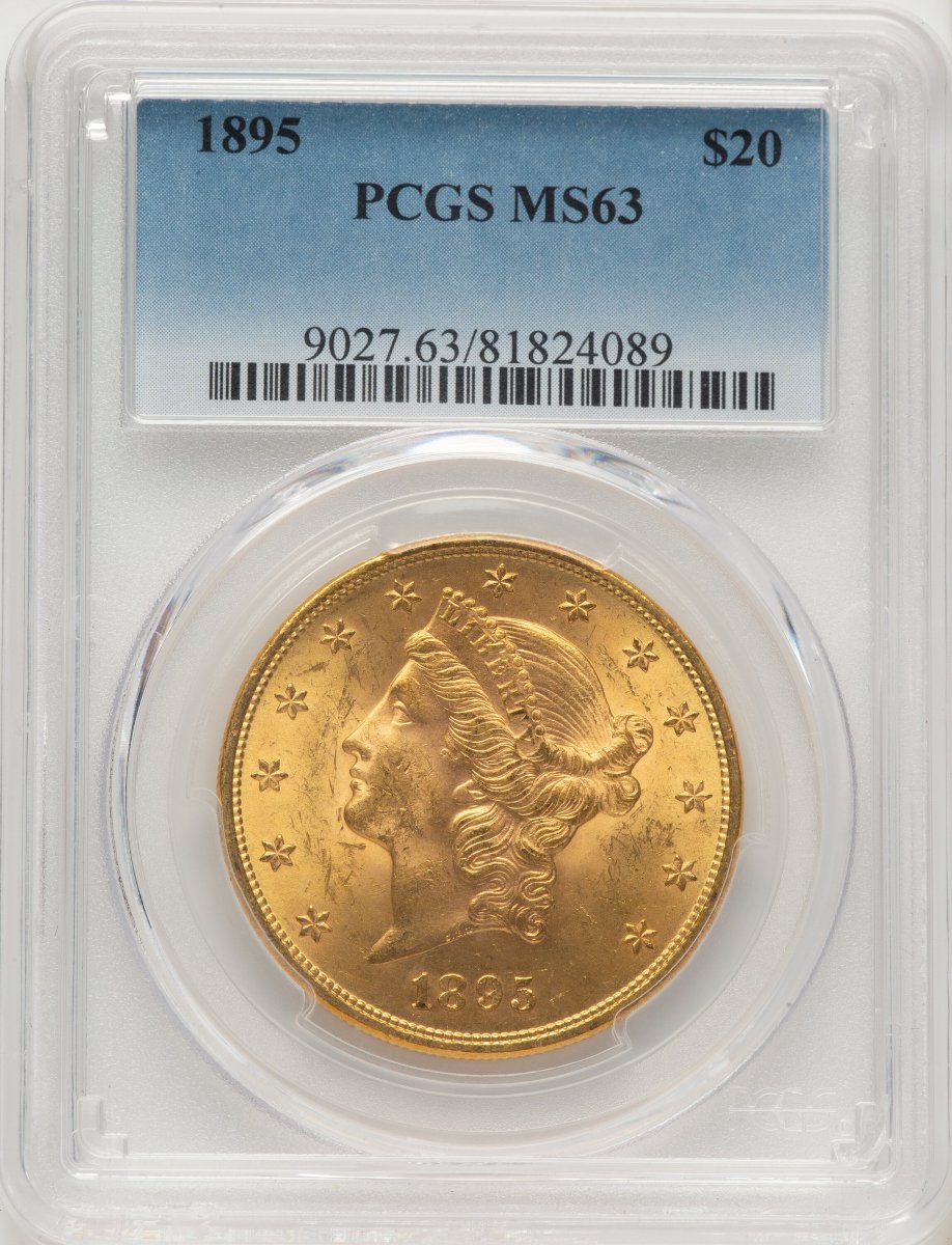 1895 Liberty Double Eagles (1895 $20 Blue Gradient)