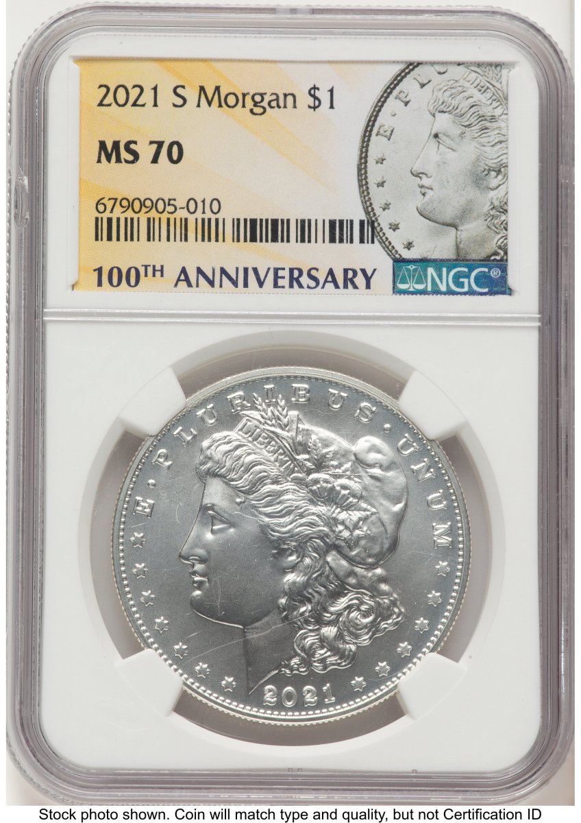 2021-S Modern Bullion Coins (2021-S S$1 Morgan Dollar, MS Morgan Label)
