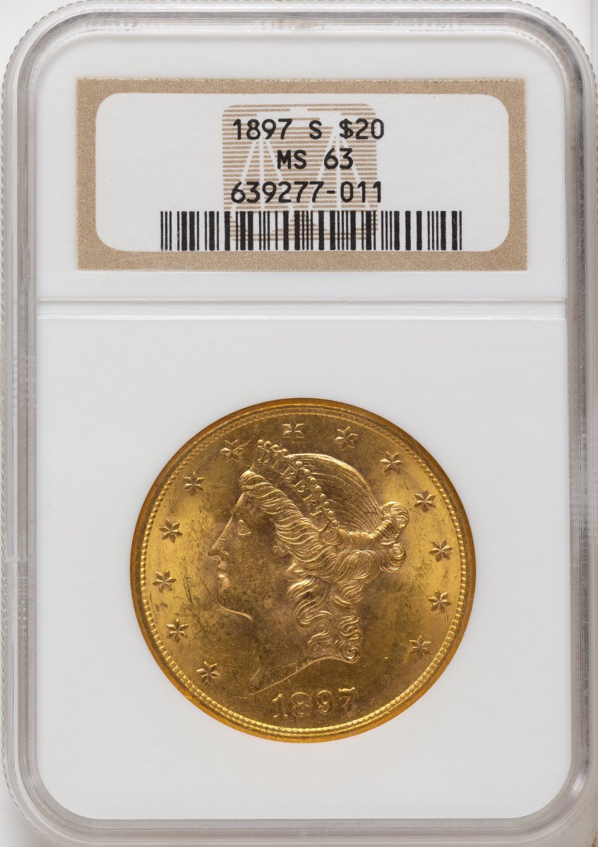 1897-S Liberty Double Eagles (1897-S $20 Brown Label)