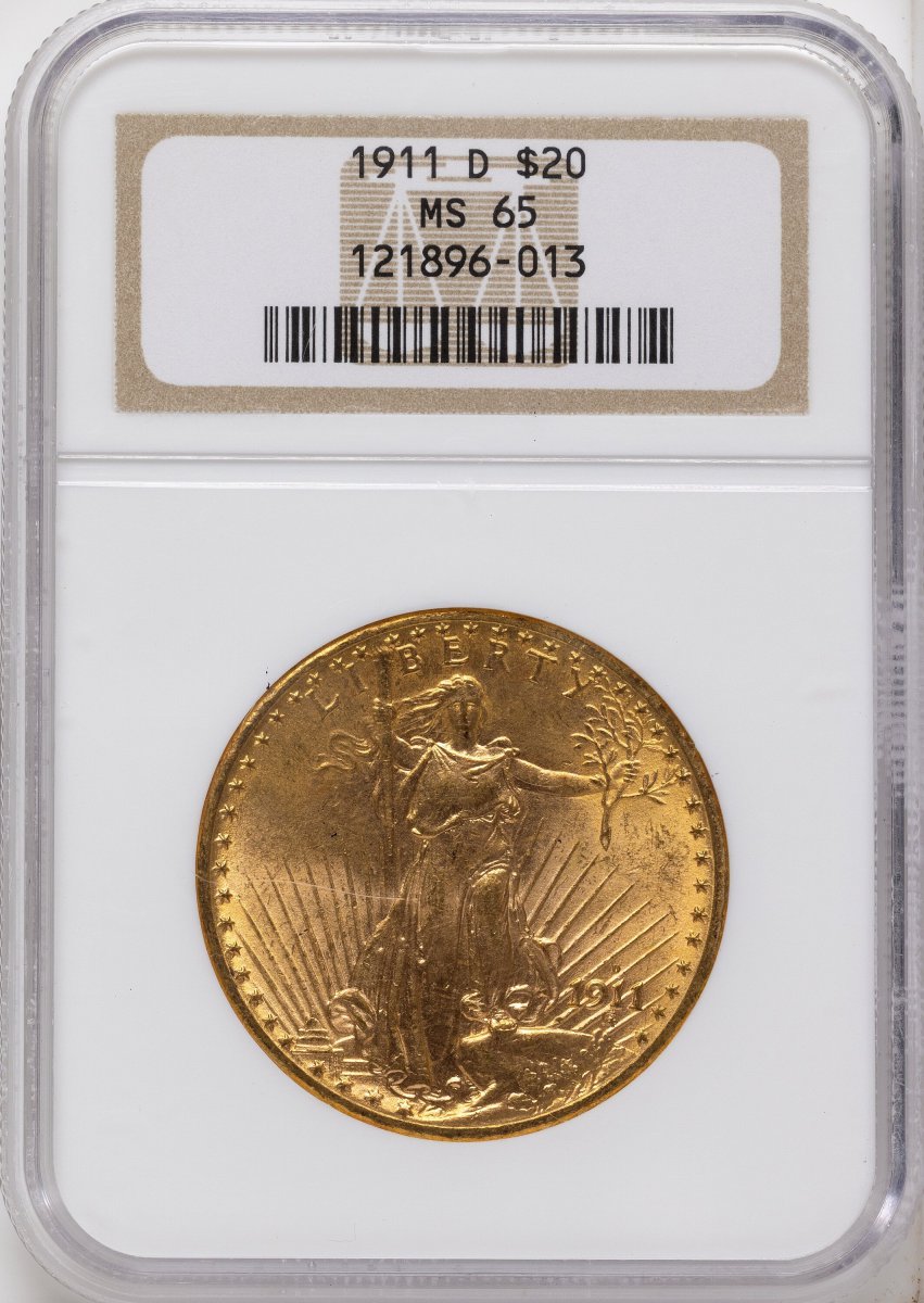 1911-D Saint-Gaudens Double Eagles (1911-D $20)
