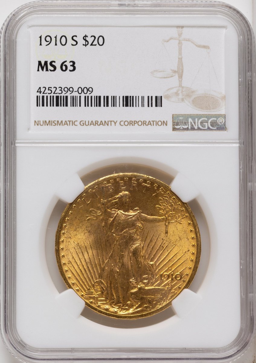 1910-S Saint-Gaudens Double Eagles (1910-S $20)