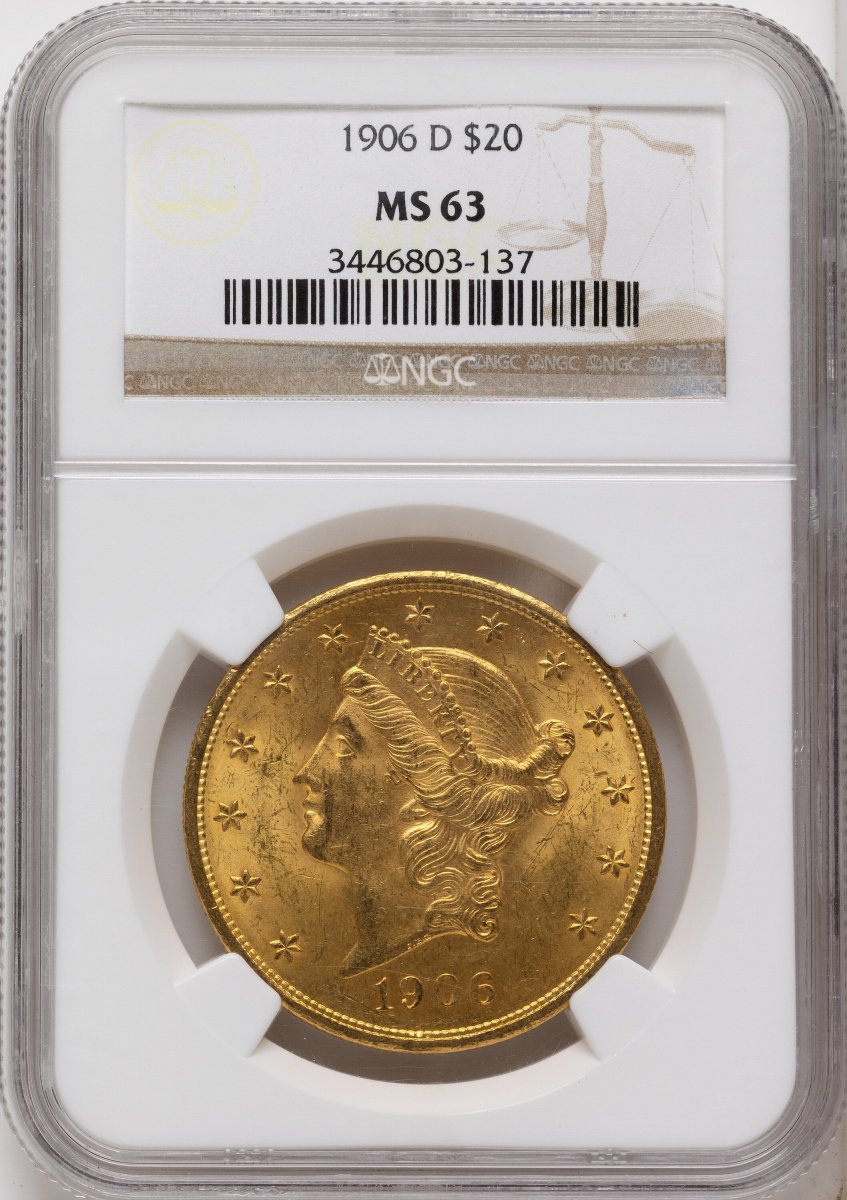 1906-D Liberty Double Eagles (1906-D $20)