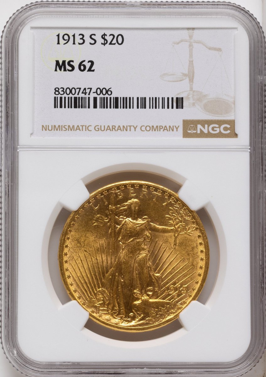 1913-S Saint-Gaudens Double Eagles (1913-S $20)