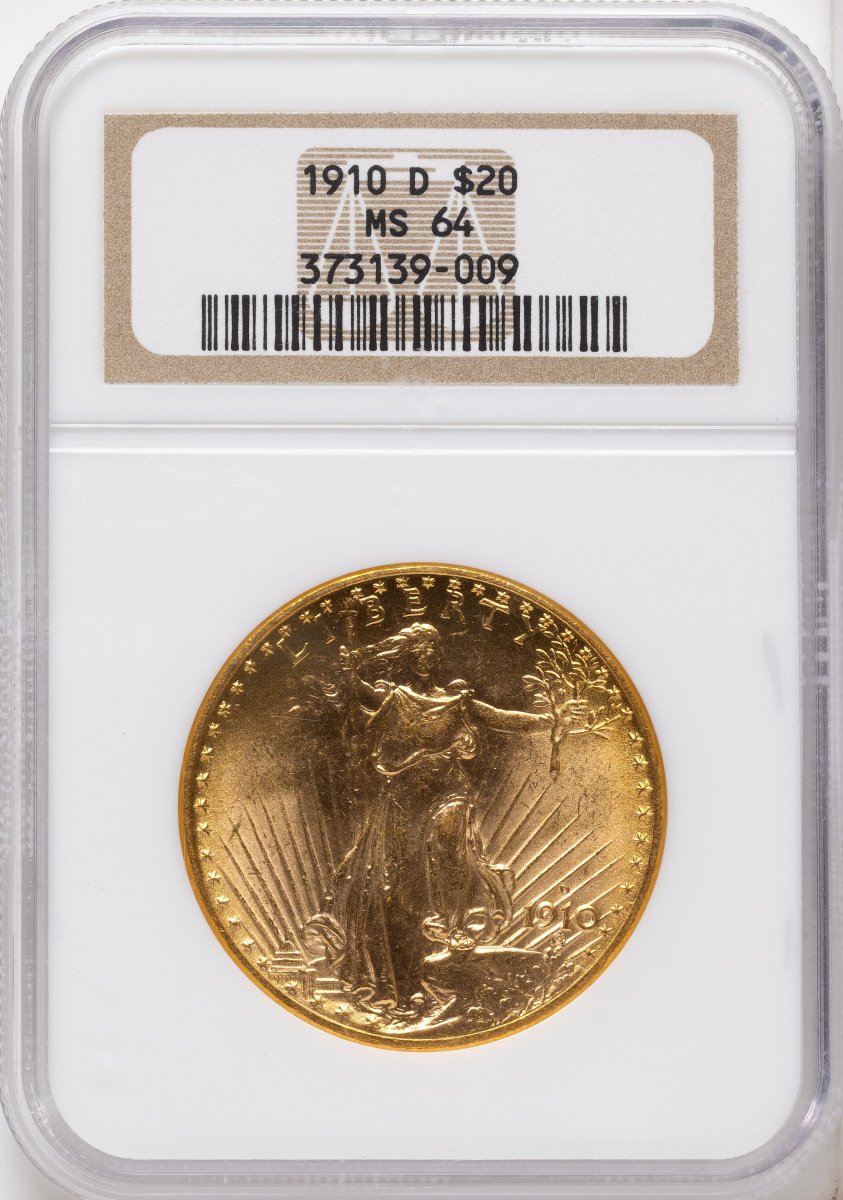 1910-D Saint-Gaudens Double Eagles (1910-D $20)