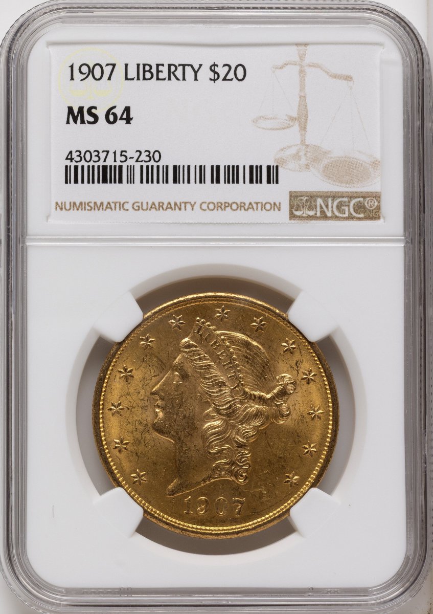 1907 Liberty Double Eagles (1907 $20 Liberty, MS)