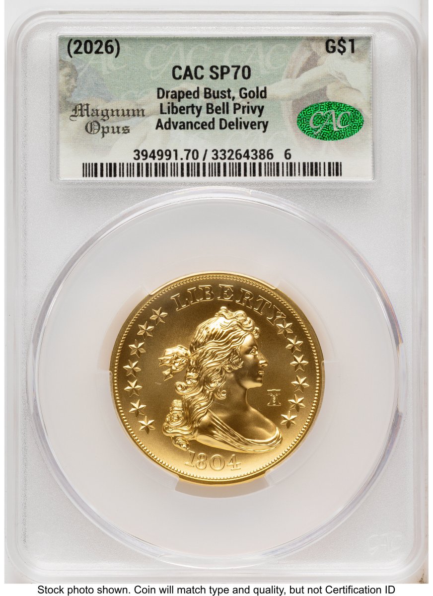 1000 Modern Bullion Coins (2026 Best of the Mint 1804 Gold Dollar 1 oz Advanced Delivery Magnum Opus)