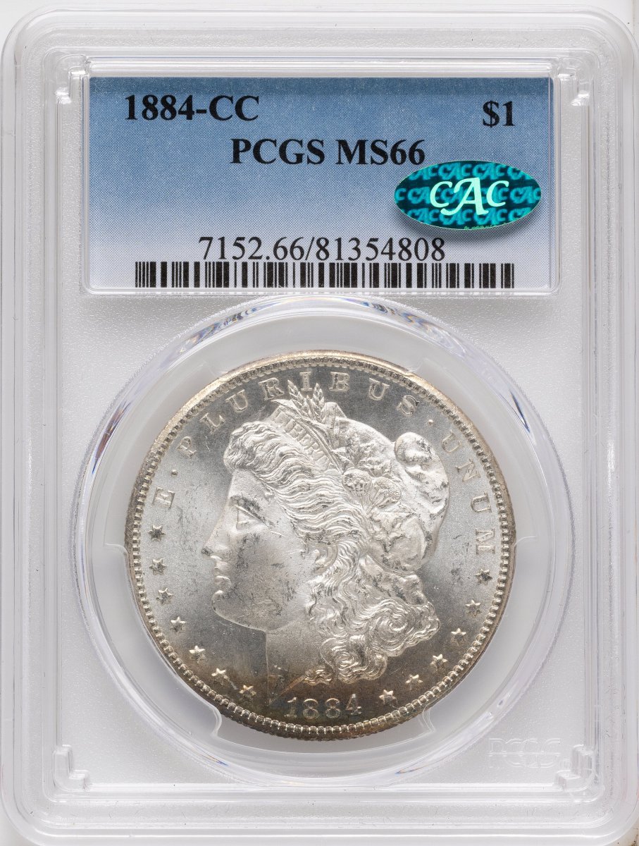 1884-CC Morgan Dollars (1884-CC S$1 CAC)