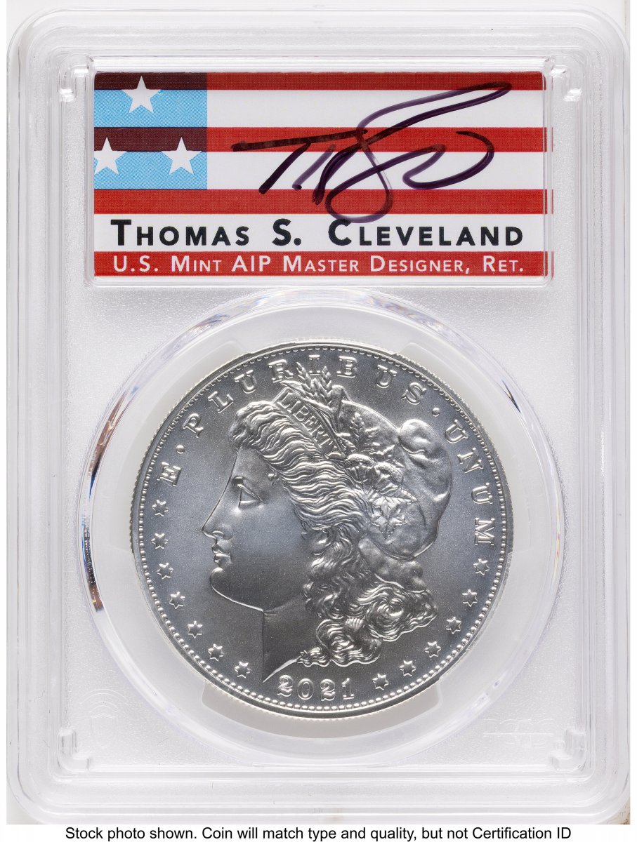 1000 Modern Bullion Coins (2021 S$1 6 Coin Morgan & Peace Dollar Set, MS AR Thomas Cleveland Americana)