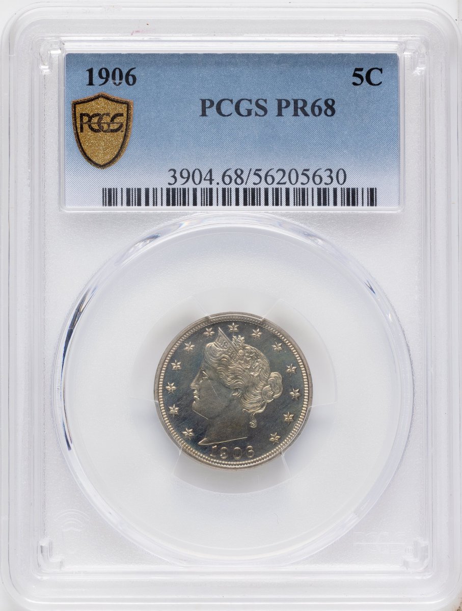1906 Proof Liberty Nickels (1906 5C PCGS Secure)
