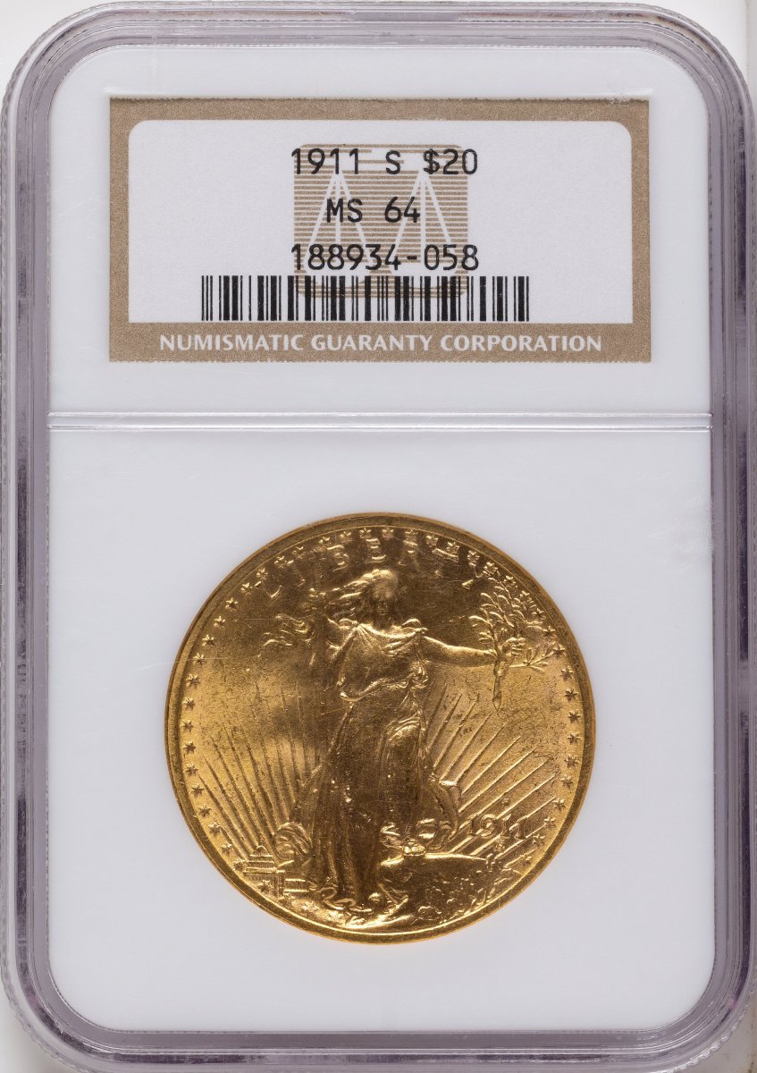 1911-S Saint-Gaudens Double Eagles (1911-S $20)