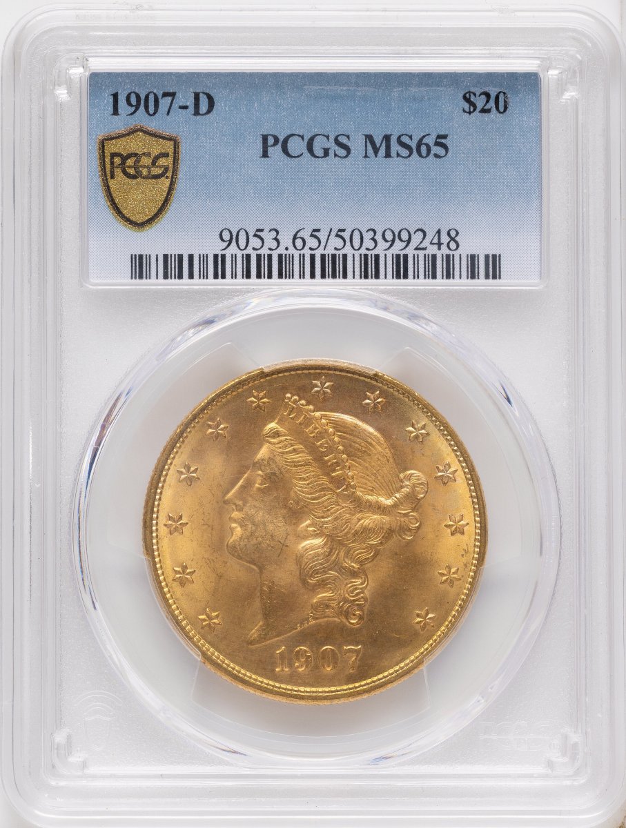 1907-D Liberty Double Eagles (1907-D $20 PCGS Secure)