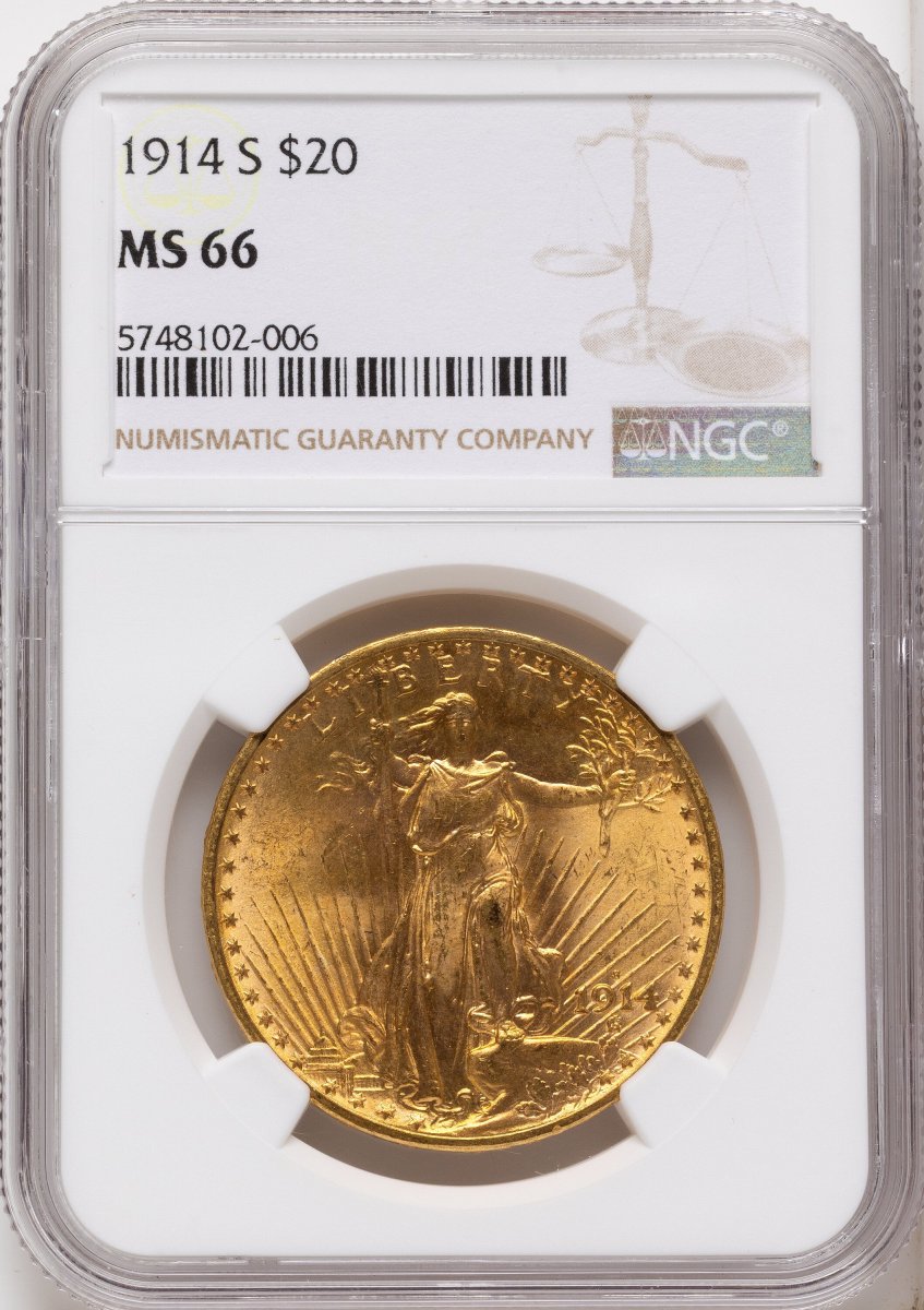 1914-S Saint-Gaudens Double Eagles (1914-S $20)