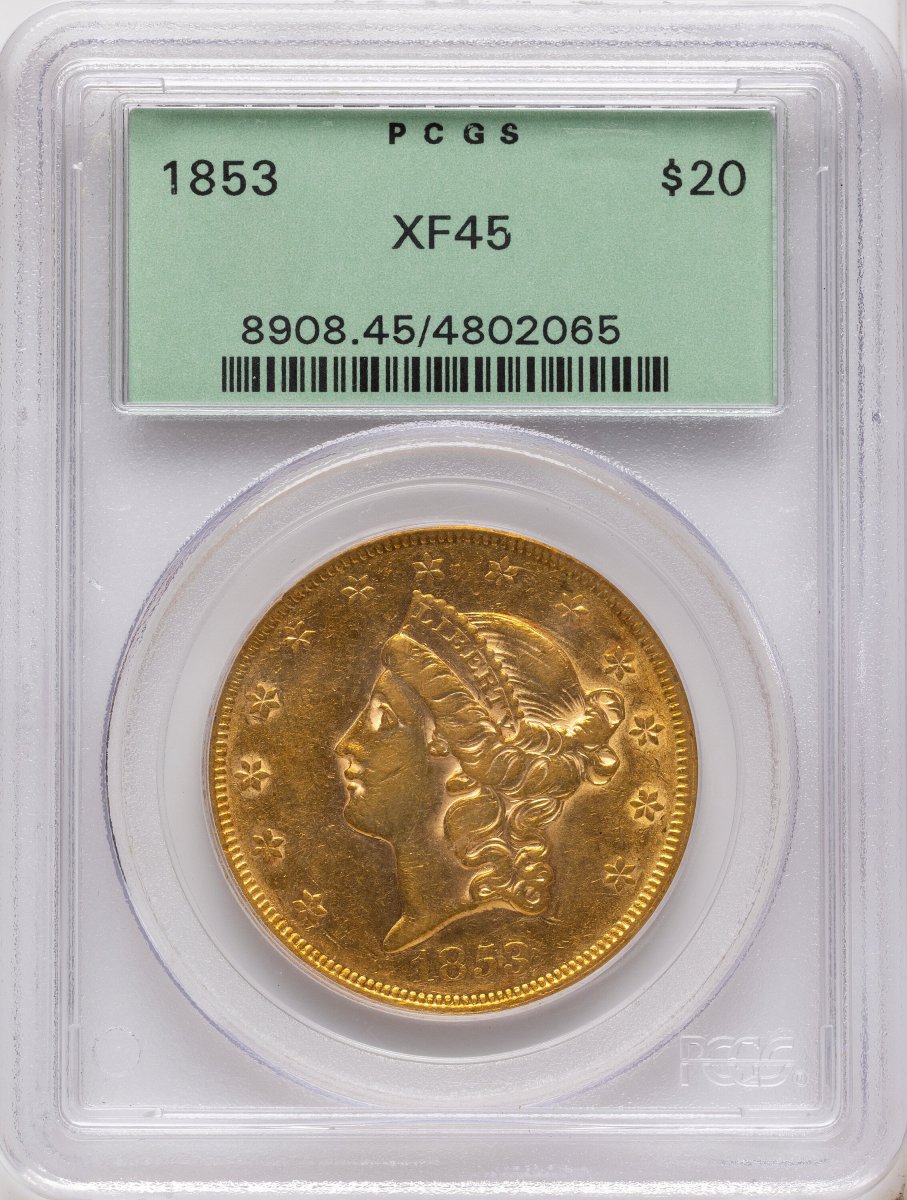 1853 Liberty Double Eagles (1853 $20)