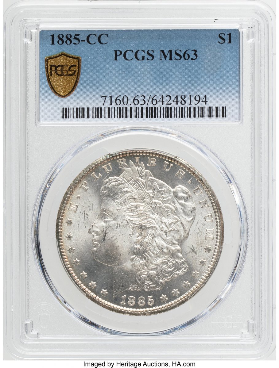 1885-CC Morgan Dollars (1885-CC S$1 PCGS Secure)