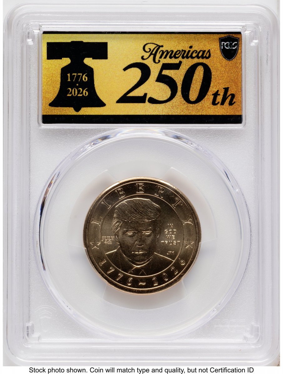 2026 Modern Bullion Coins (2026 Semiquincentennial President Donald J. Trump $1 (Privy Mark) FDI America 250 Label)