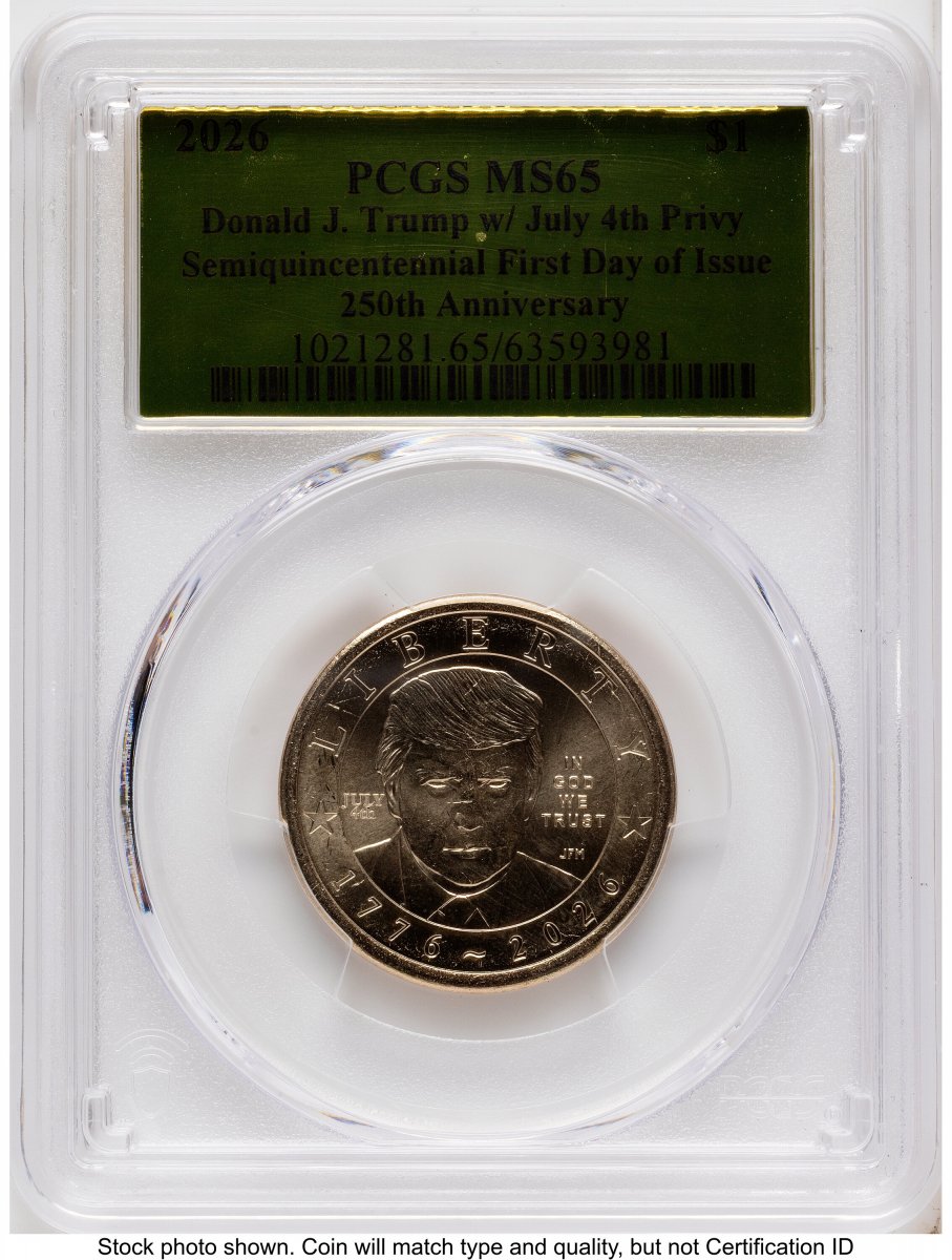 2026 Modern Bullion Coins (2026 Semiquincentennial President Donald J. Trump $1 (Privy Mark) FDI Gold Foil)