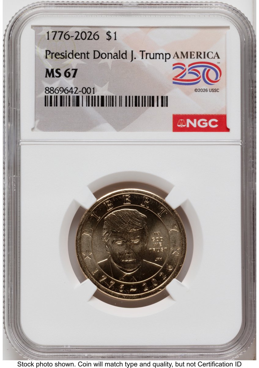2026 Modern Bullion Coins (2026 Semiquincentennial President Donald J. Trump $1 America 250 Label)