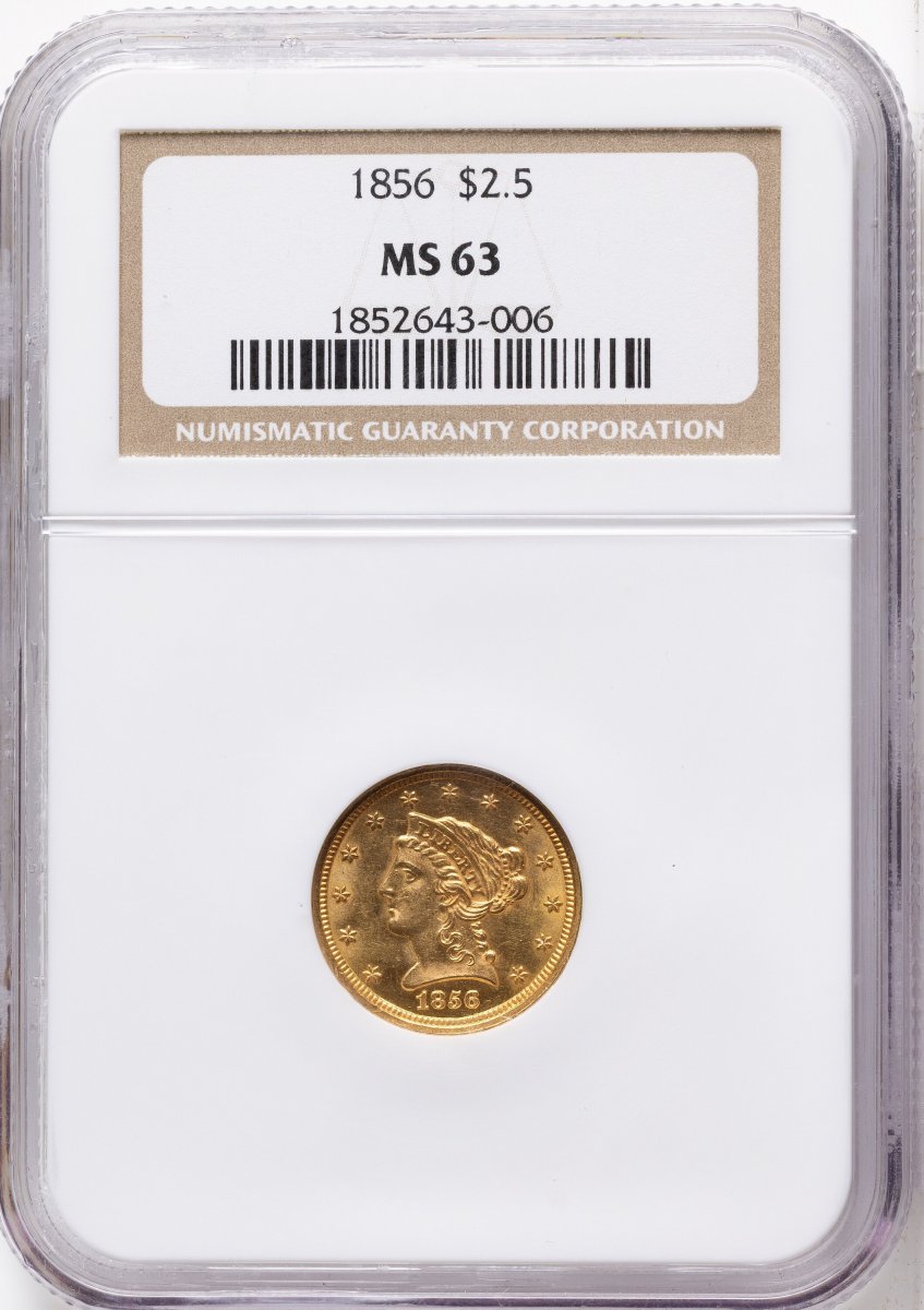 1856 Liberty Quarter Eagles (1856 $2 1/2)